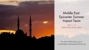 Middle east epicenter