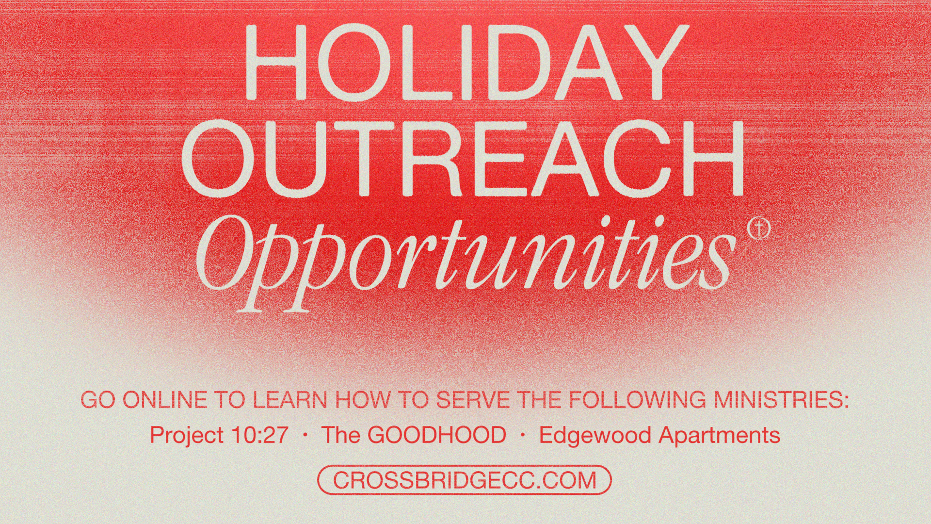 holiday outreaches