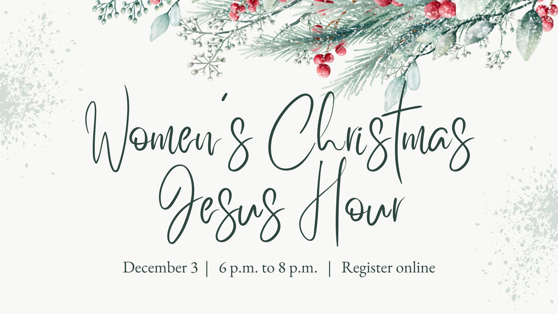 Women's Christmas Jesus Hour